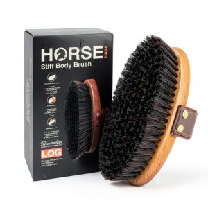 Equine Brush MAXIMILIAN Horse Grooming Brush with Leather Strap-0