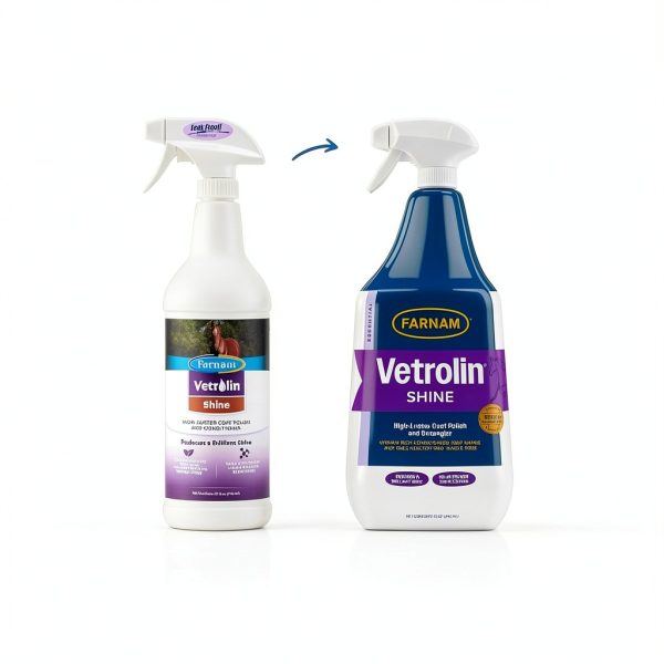 Vetrolin Shine Polish and Detangler Spray for Horses and Dogs 32oz-1