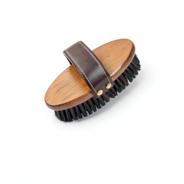 Equine Brush MAXIMILIAN Horse Grooming Brush with Leather Strap-2