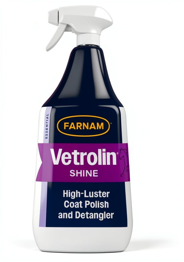 Vetrolin Shine Polish and Detangler Spray for Horses and Dogs 32oz-10