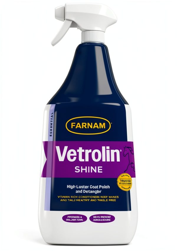 Vetrolin Shine Polish and Detangler Spray for Horses and Dogs 32oz-0